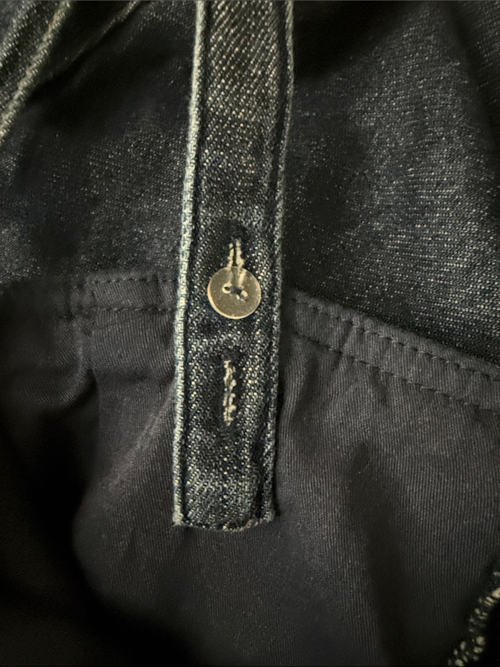 Anthropologie Dark Blue Denim midi dress - Picture 6 of 7